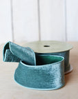 2.5" x 10yd Velvet Teal Ribbon