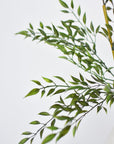 27" Faux Mini Bamboo Leaf Stem