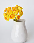 10" Faux Yellow Ranunculus Stem Bundle