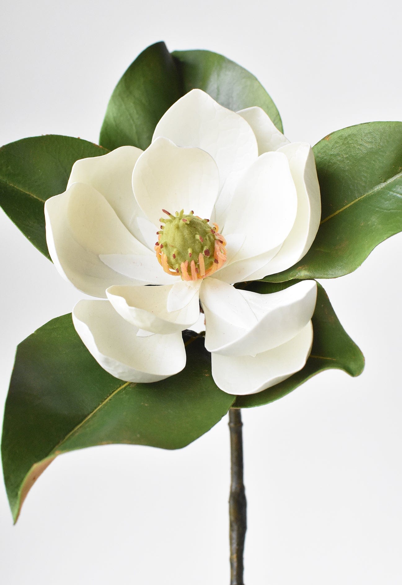 Artificial Magnolia Flower Foam Flower Heads Single Stem