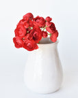 10.5" Faux Red Ranunculus Stem Bundle