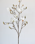 40" Faux Magnolia Branch Stem