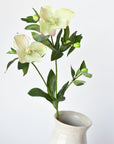 25" Faux Helleborus Stem Green