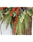 28" Faux Outdoor Red Berry Stem