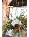 18" Variegated Faux Holly Stem