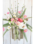 24" Faux Pink Poppy Stem