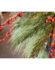 28" Faux Outdoor Red Berry Stem