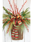 28" Faux Outdoor Red Berry Stem