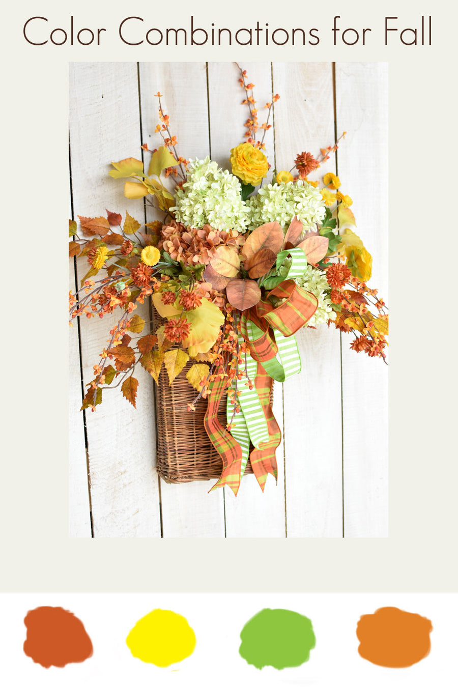 Fall Decorating Inspiration : "Happy Fall" Color Combination
