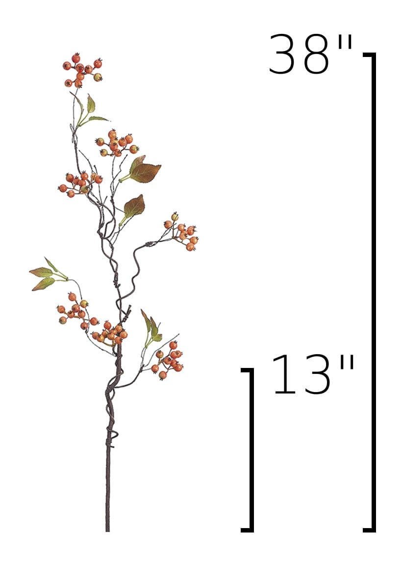 Size guide: 38 inches overall, splits at 13 inches
