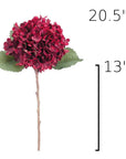 Size guide: 20.5 inches overall, splits at 13 inches