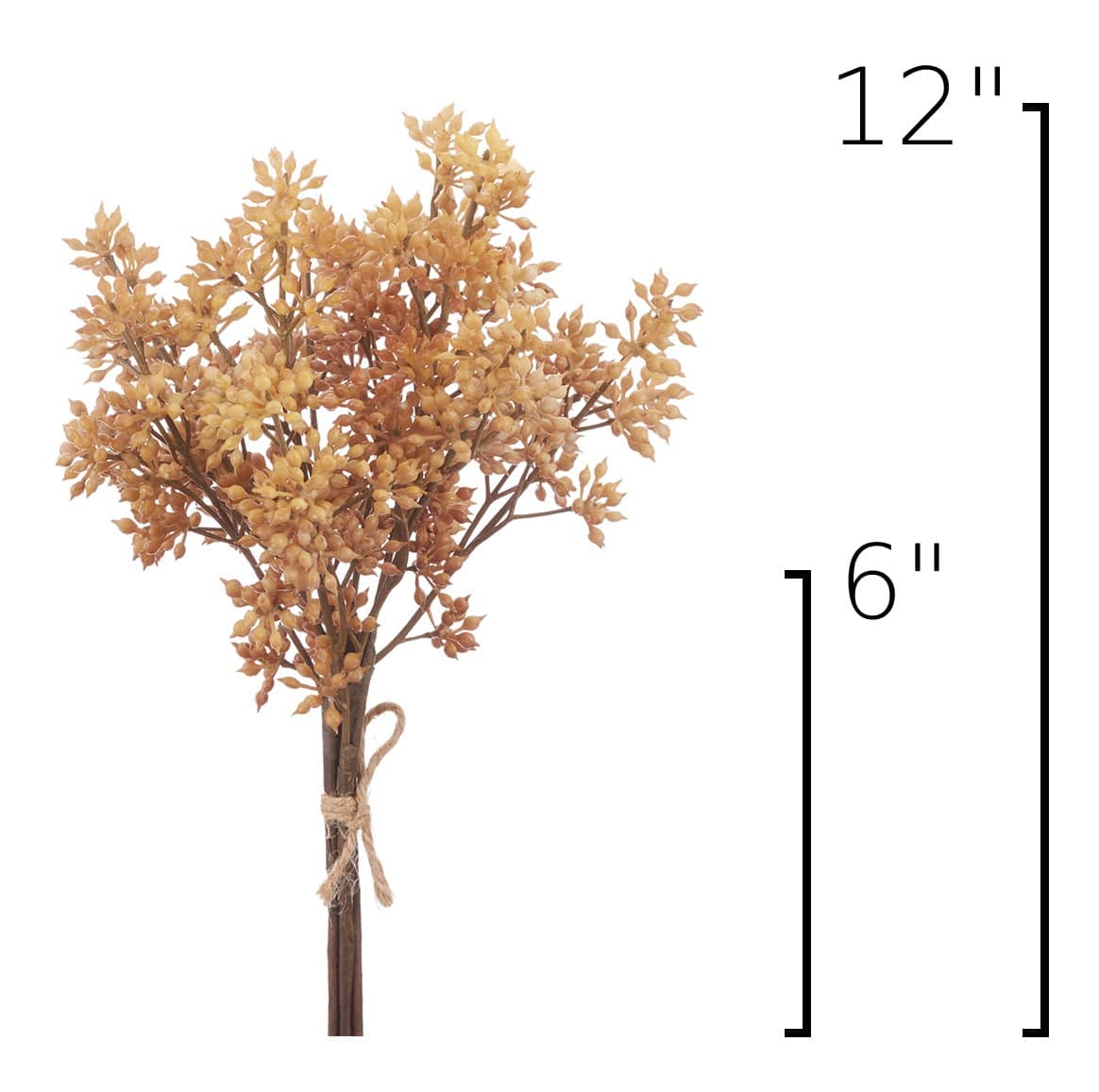 Size guide: 12 inches overall, splits at 6 inches
