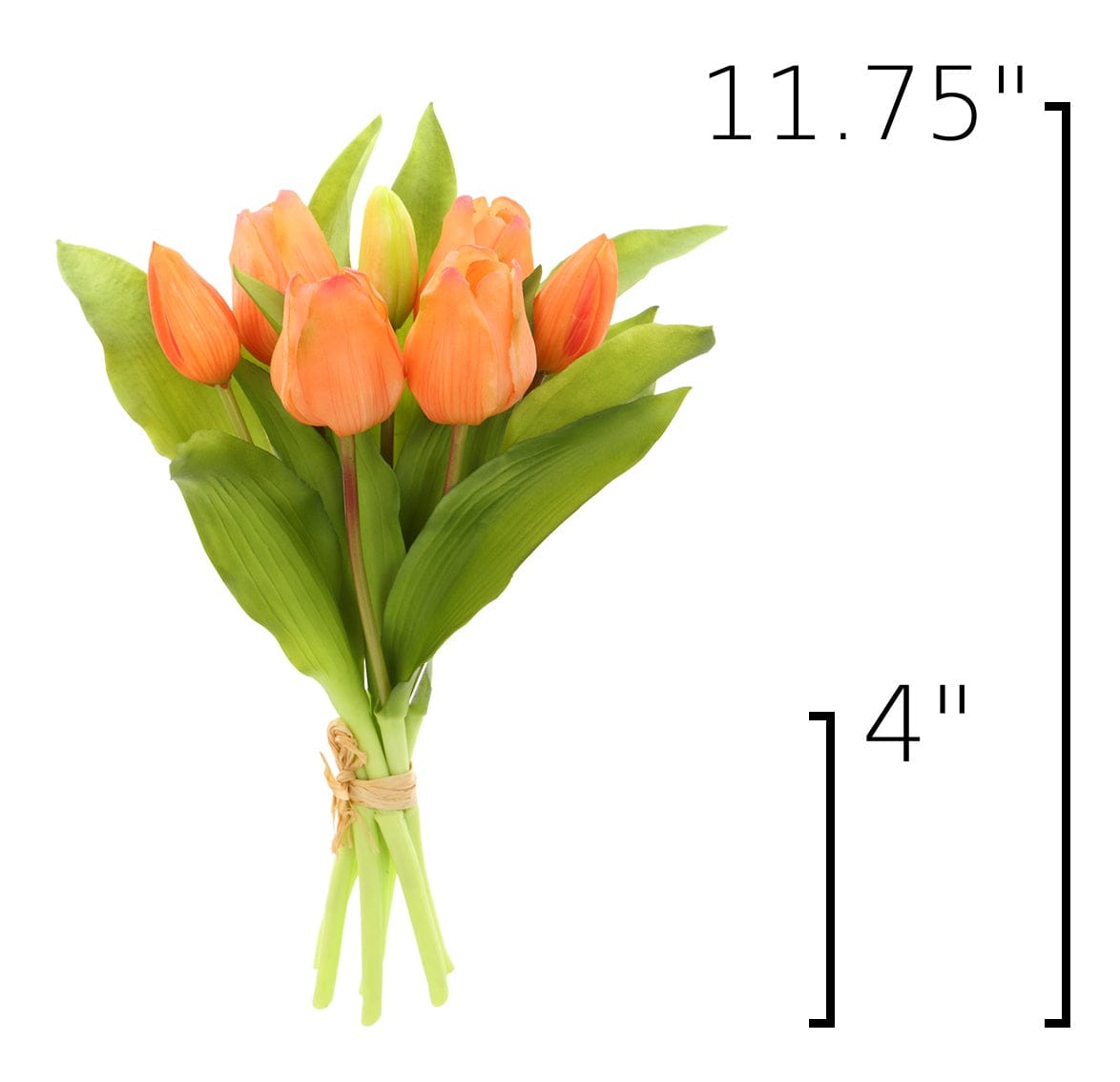 Size guide: 11.75 inches overall, splits at 4 inches