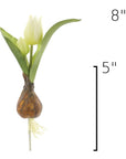 Size guide: 8 inches overall, splits at 5 inches