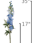 Size guide: 35 inches overall, splits at 17 inches