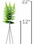Size guide: 22 inches overall, splits at 12 inches