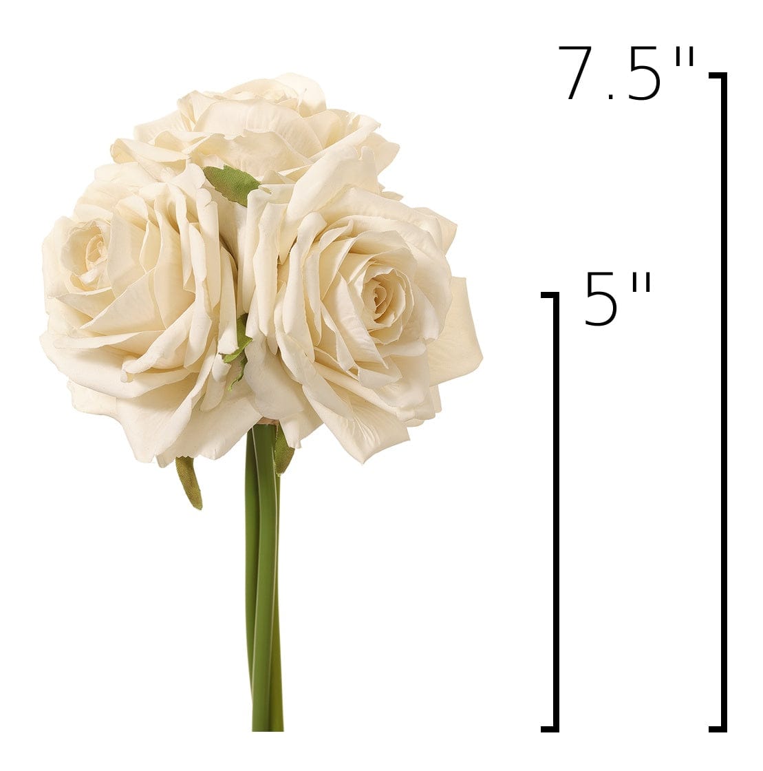 Size guide: 7.5 inches overall, splits at 5 inches