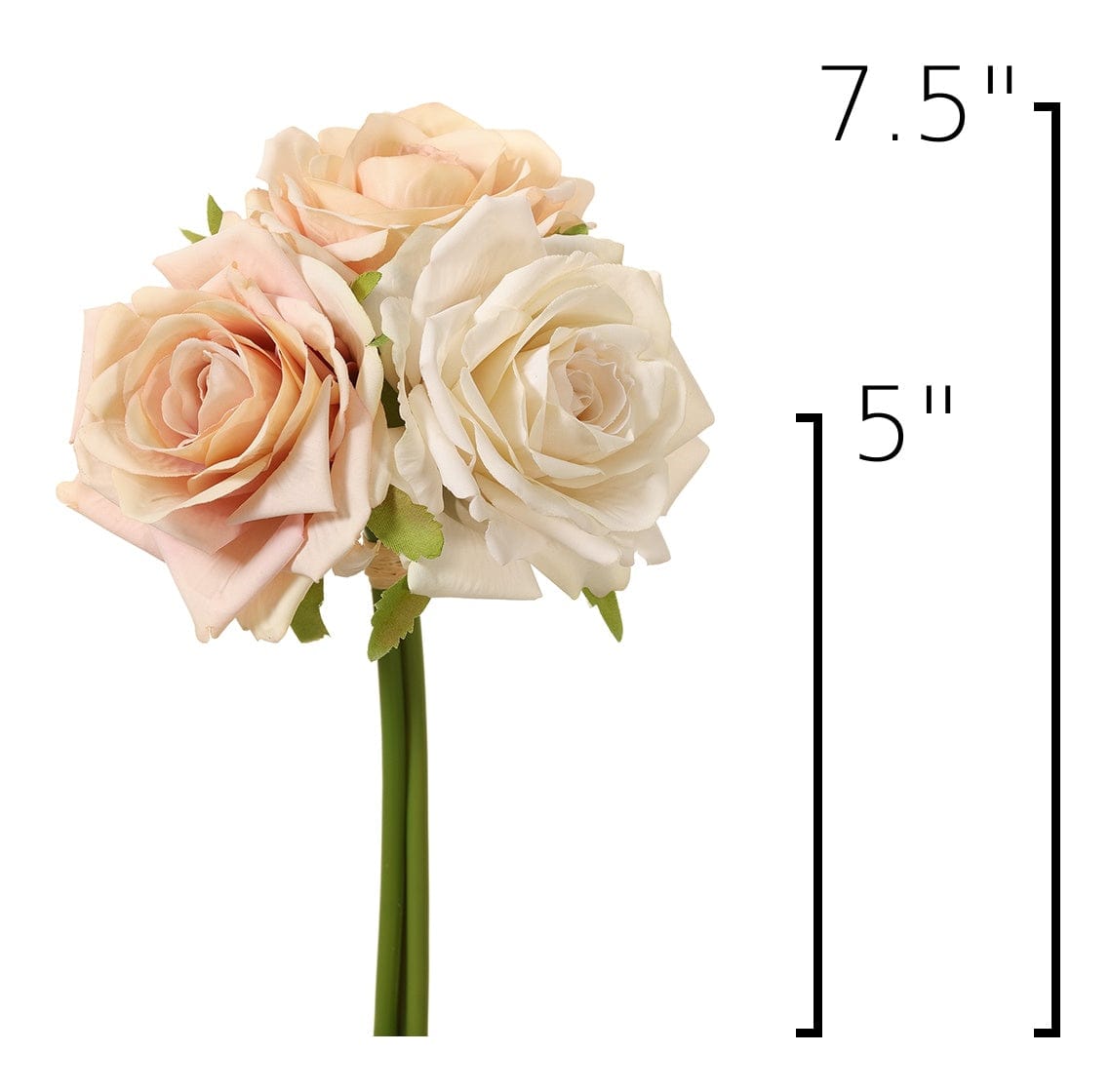 Size guide: 7.5 inches overall, splits at 5 inches