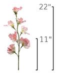Size guide: 22 inches overall, splits at 11 inches