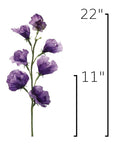 Size guide: 22 inches overall, splits at 11 inches