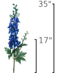 Size guide: 35 inches overall, splits at 17 inches
