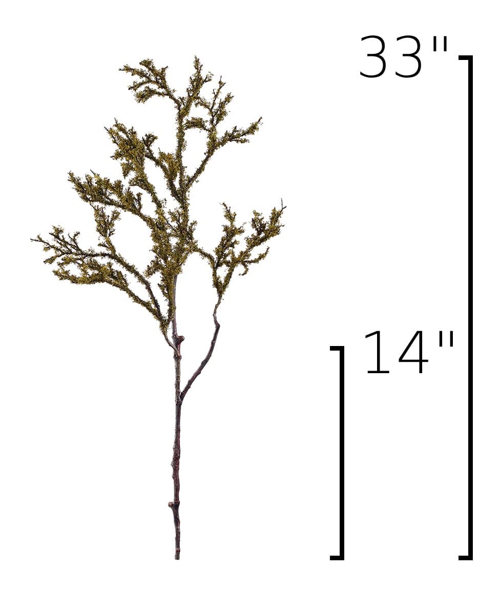 Size guide: 33 inches overall, splits at 14 inches