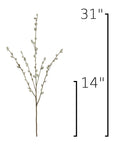 Size guide: 31 inches overall, splits at 14 inches