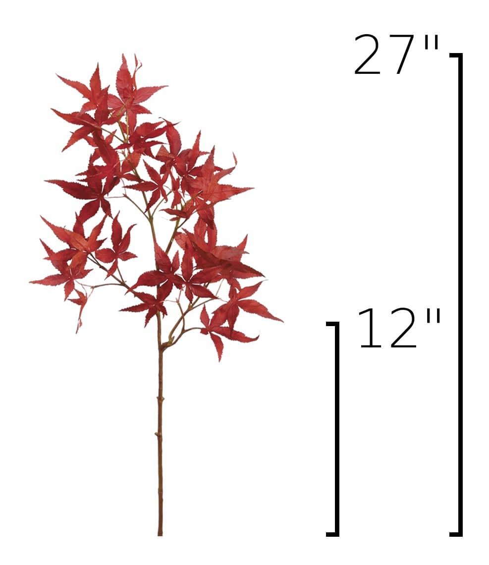 Size guide: 27 inches overall, splits at 12 inches