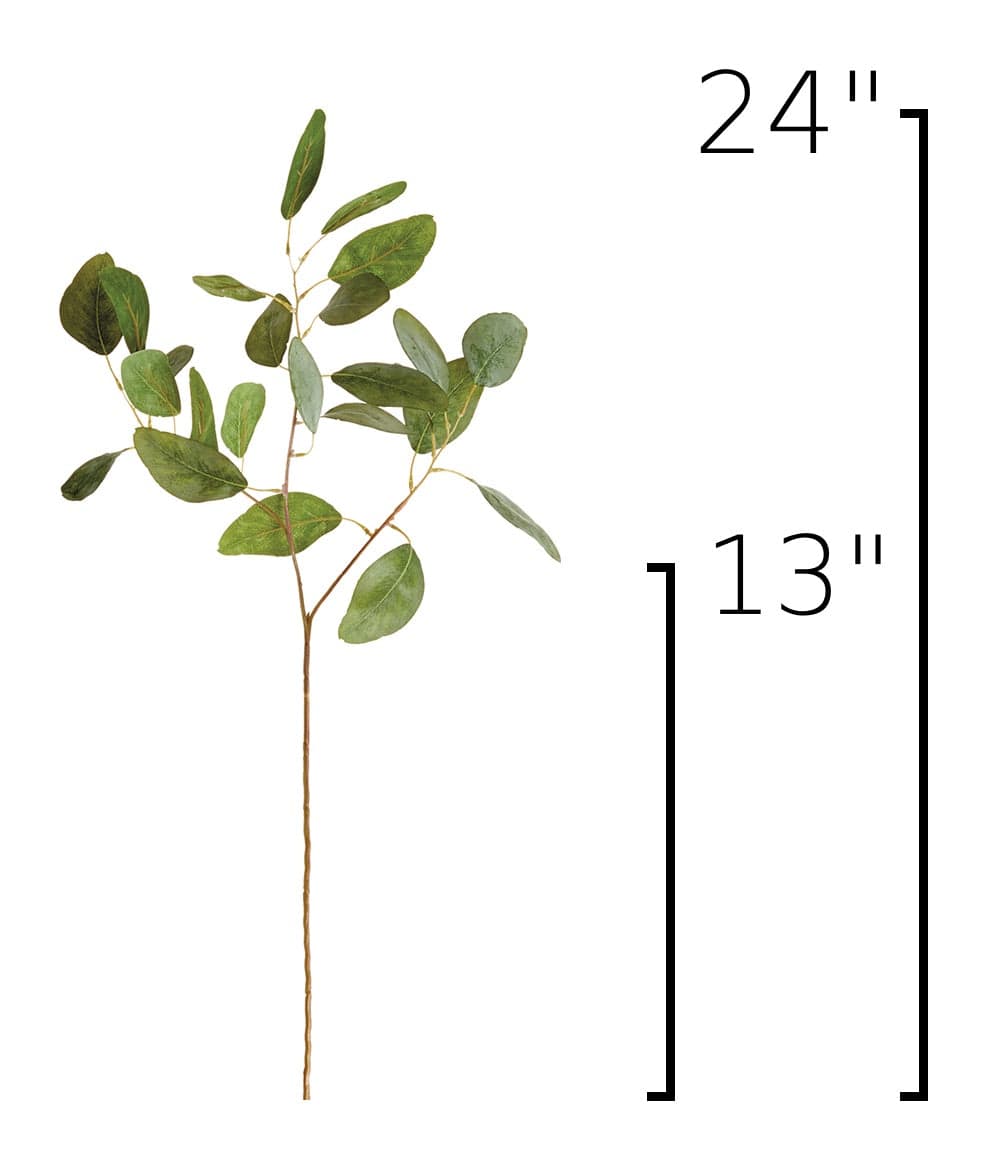 Size guide: 24 inches overall, splits at 13 inches