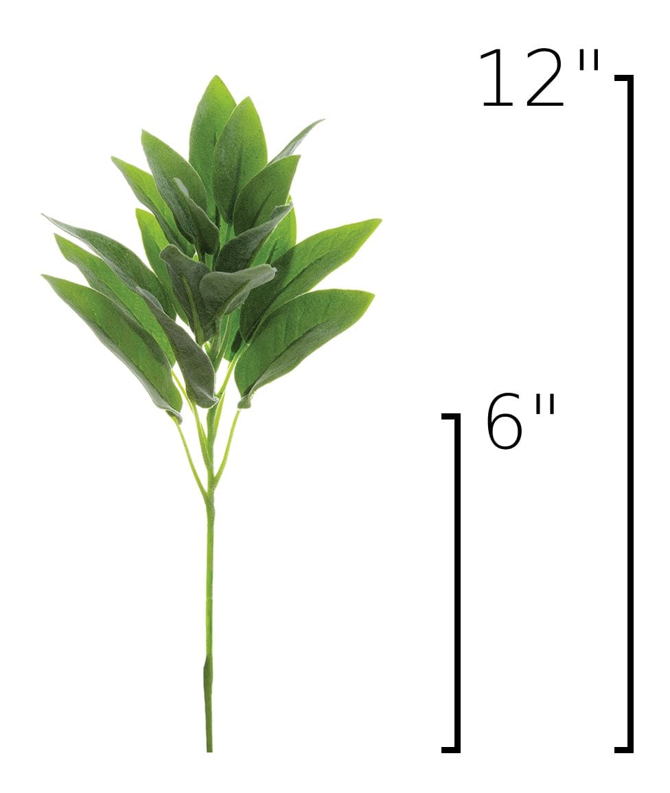Size guide: 12 inches overall, splits at 6 inches