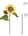 Size guide: 25 inches overall, splits at 16 inches