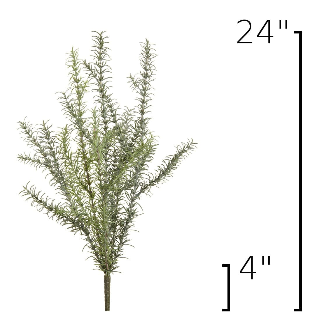 Size guide: 24 inches overall, splits at 4 inches