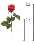 Size guide: 22 inches overall, splits at 13 inches