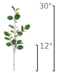 Size guide: 30 inches overall, splits at 12 inches