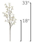 Size guide: 33 inches overall, splits at 18 inches