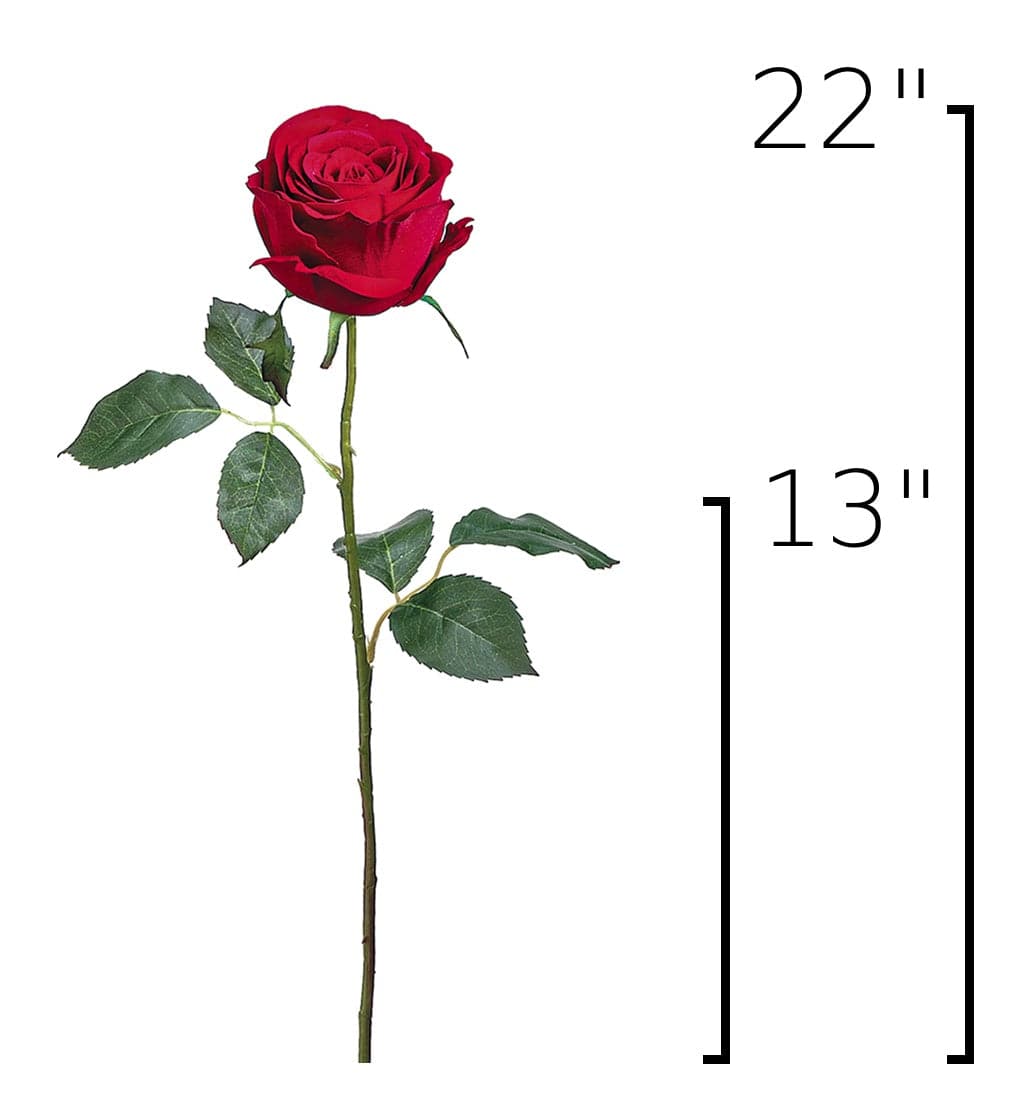 Size guide: 22 inches overall, splits at 13 inches