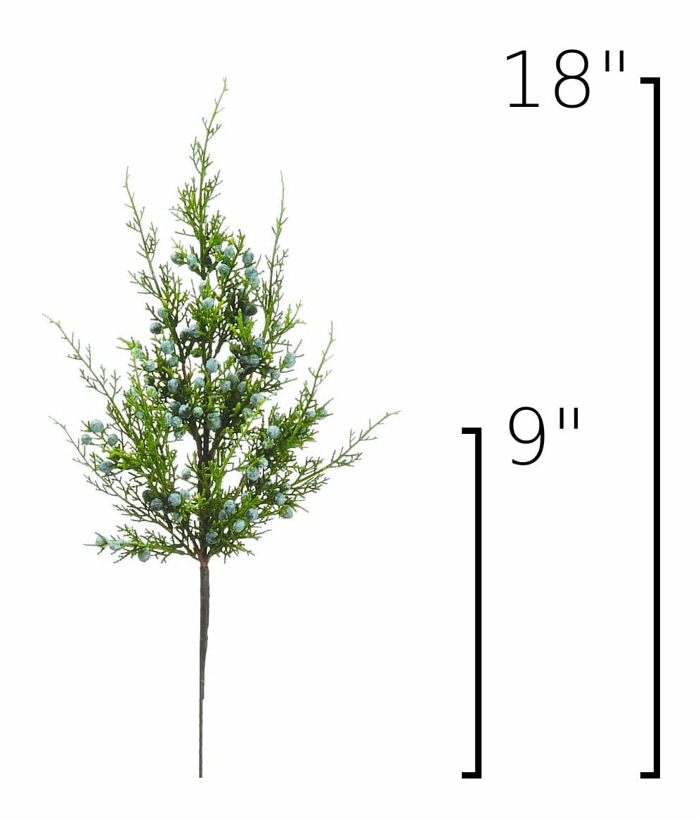 Size guide: 18 inches overall, splits at 9 inches