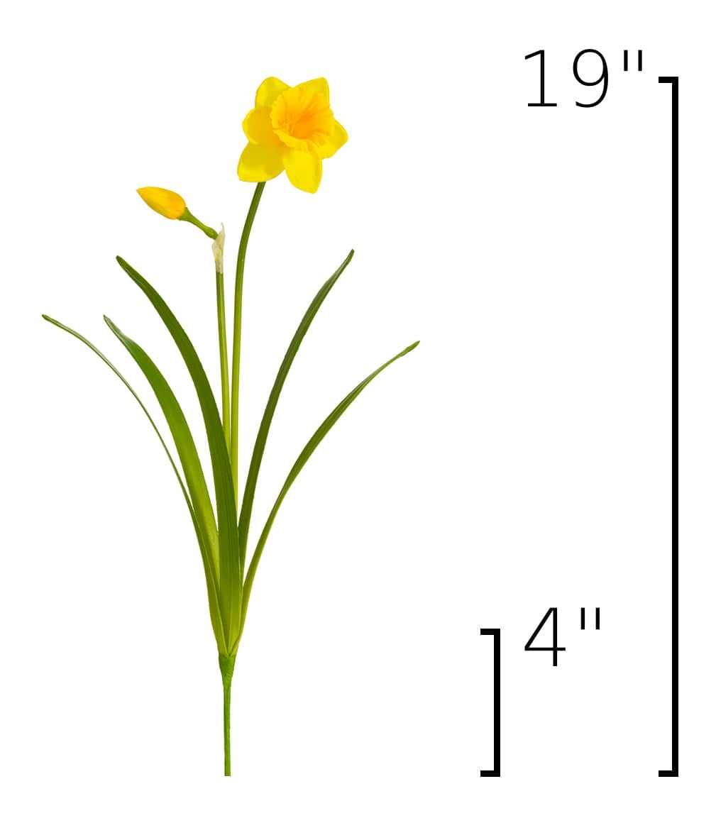 Size guide: 19 inches overall, splits at 4 inches