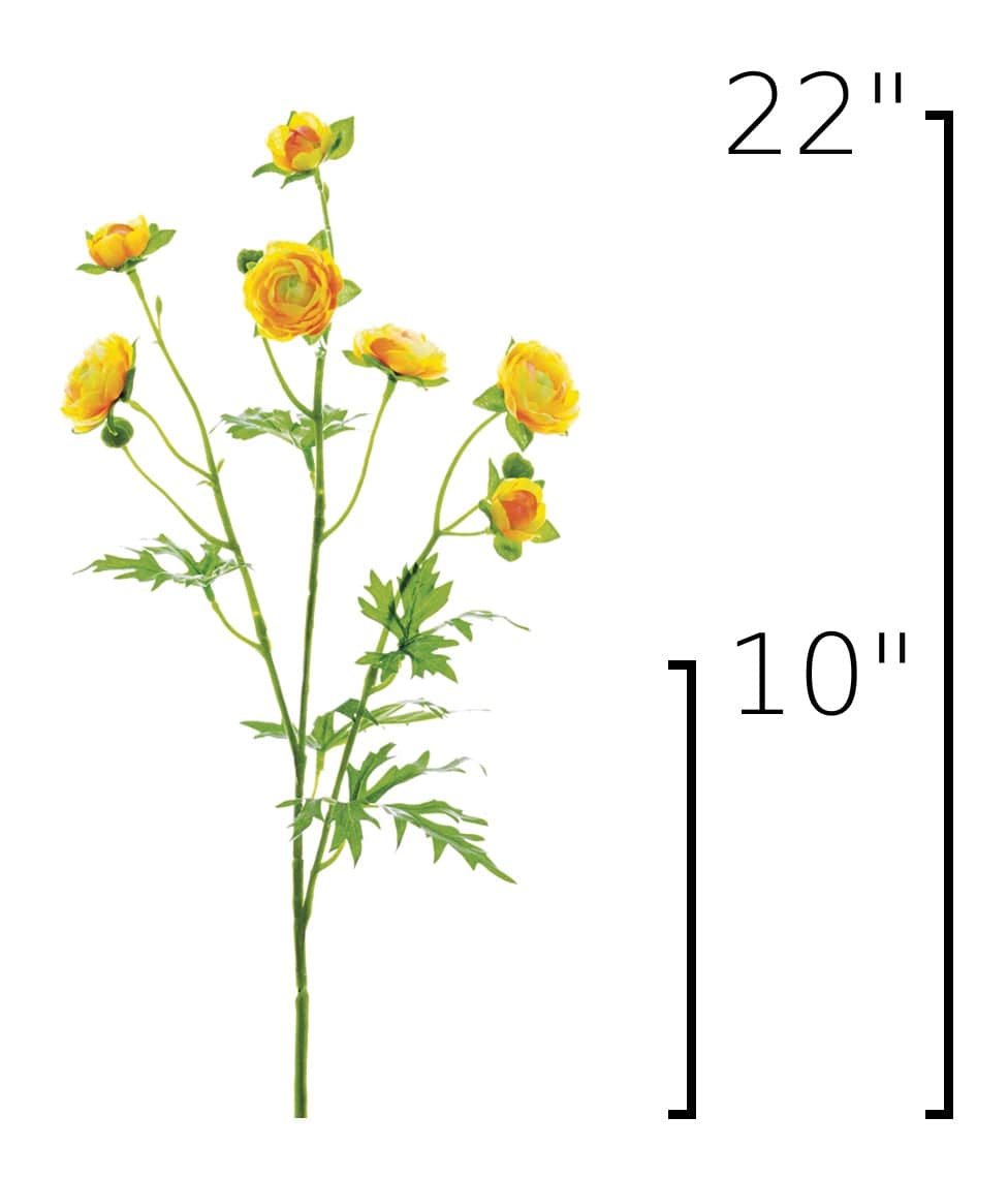 Size guide: 22 inches overall, splits at 10 inches