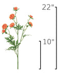 Size guide: 22 inches overall, splits at 10 inches