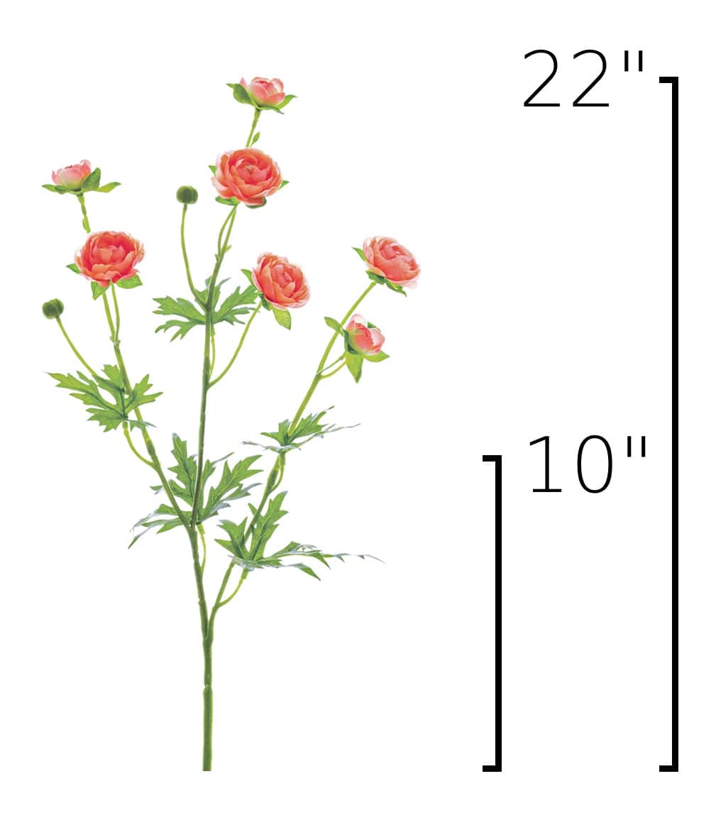 Size guide: 22 inches overall, splits at 10 inches