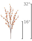 Size guide: 32 inches overall, splits at 16 inches