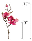 Size guide: 19 inches overall, splits at 9 inches