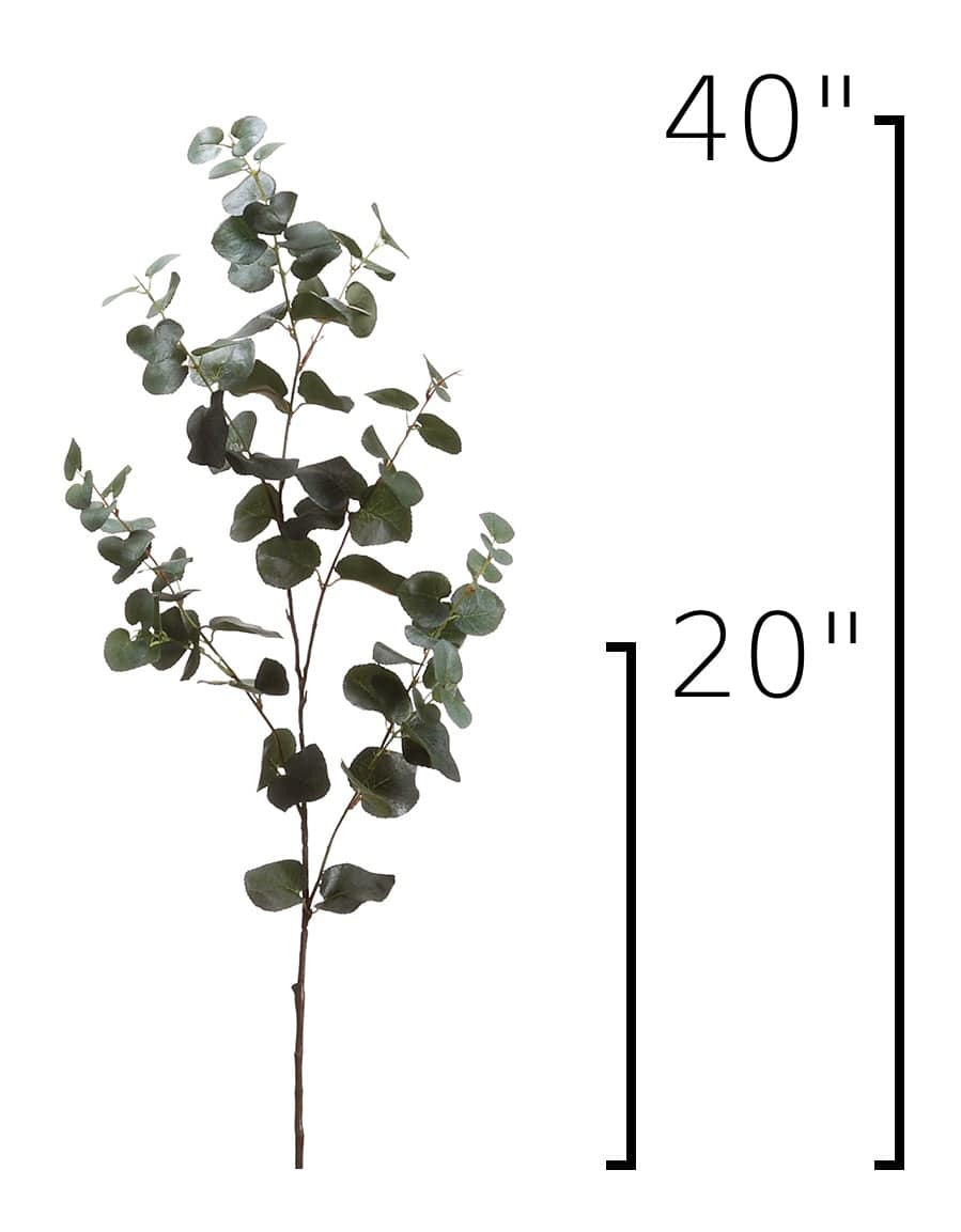 Size guide: 40 inches overall, splits at 20 inches