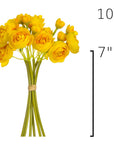 Size guide: 10 inches overall, splits at 7 inches