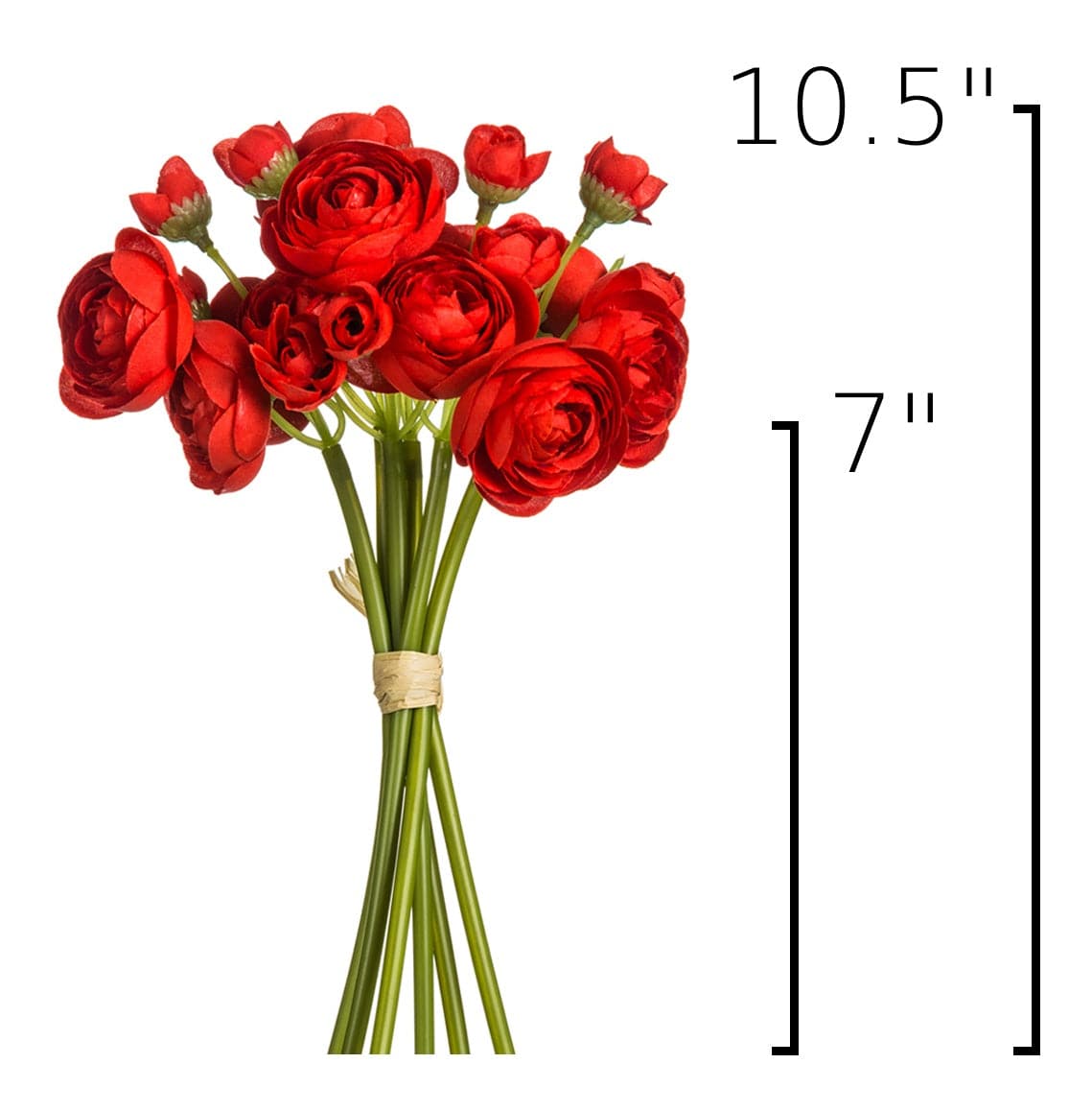 Size guide: 10.5 inches overall, splits at 7 inches