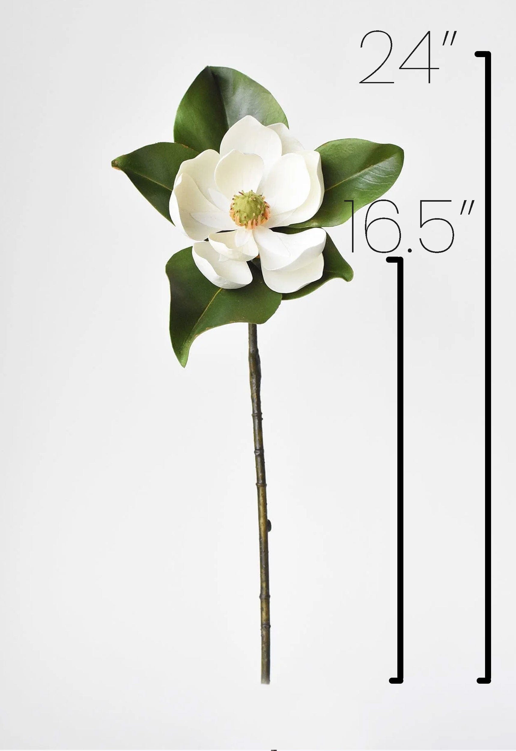 24" Faux Magnolia Blossom Stem
