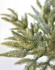 18" Faux Iced Sugar Pine Bush