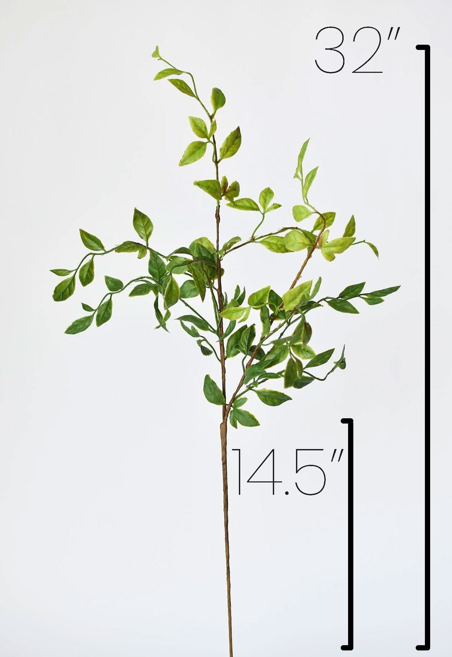 32" Faux Nandina Leaf Stem