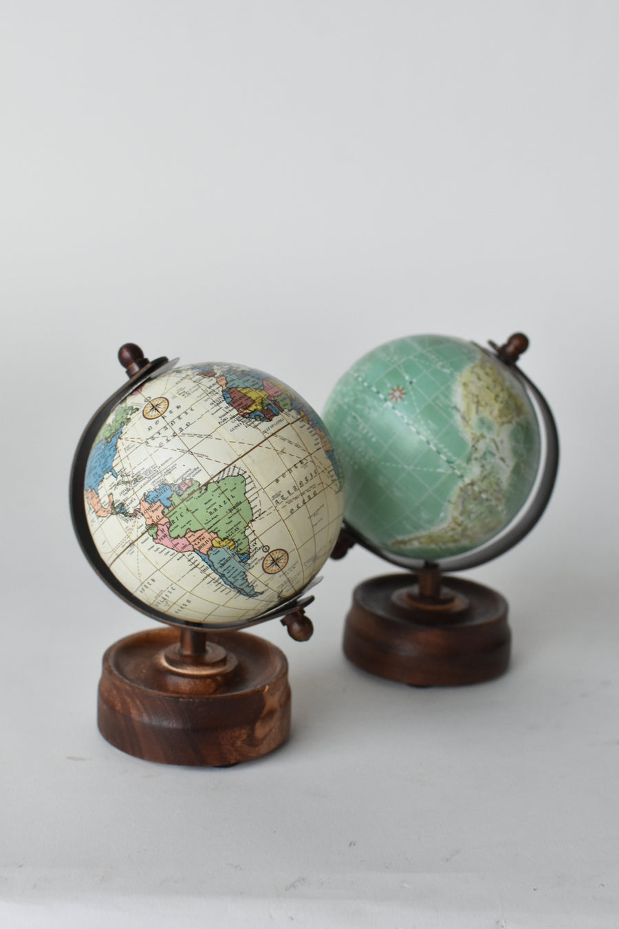 5" H Antique Looking Mini Globe